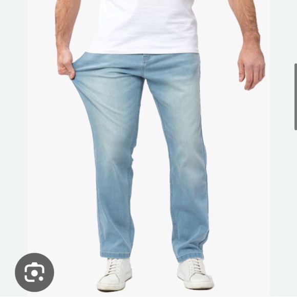 Mugsy Men's Light Stretch Blue Jeans Size 37/28.5 - Picture 1 of 8